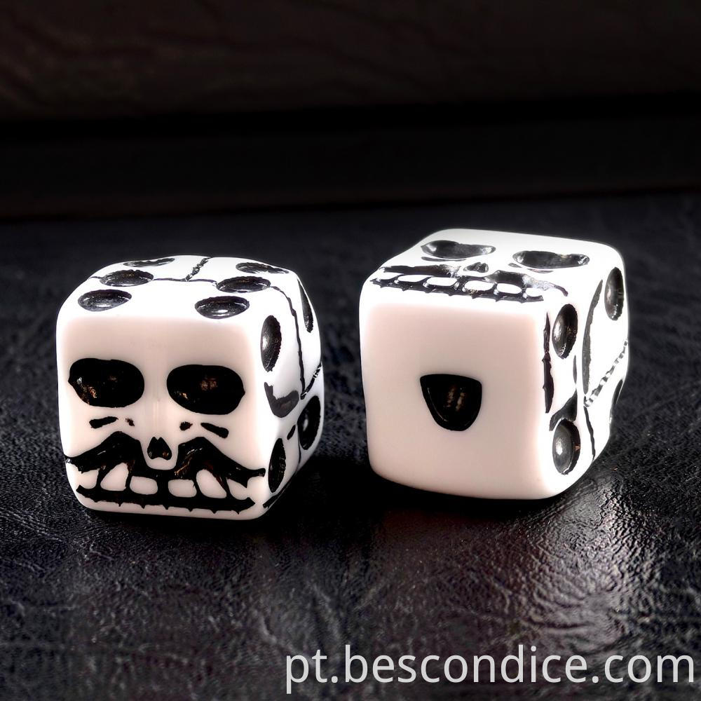 Halloween Skull Shaped Dice 6 Sided